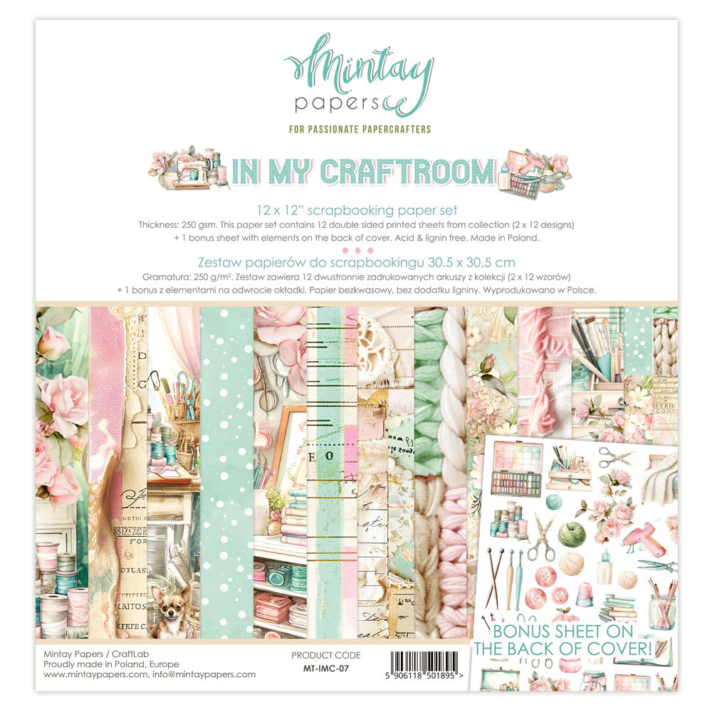 Mintay Papers - In My Craftroom 12x12 Bundle