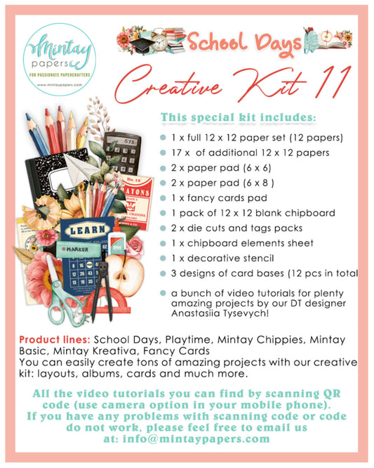 Mintay Papers - School Days Creative Kit