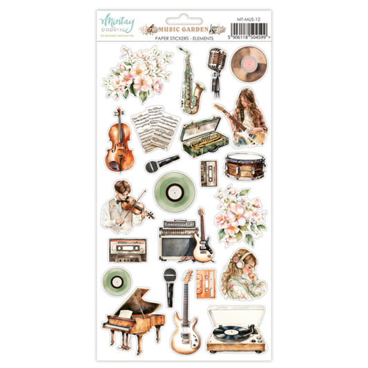 Mintay Papers - Music Garden - 6x12 Element Stickers