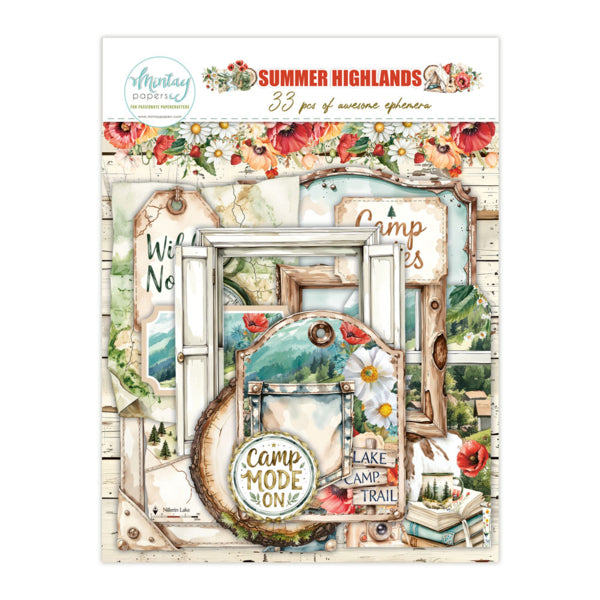 Mintay Papers - Summer Highlands 40 pcs. Ephemera