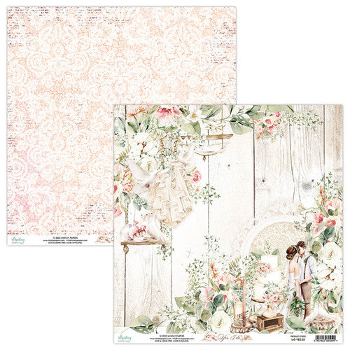 Mintay Papers - Yes I Do #1 12x12 Paper