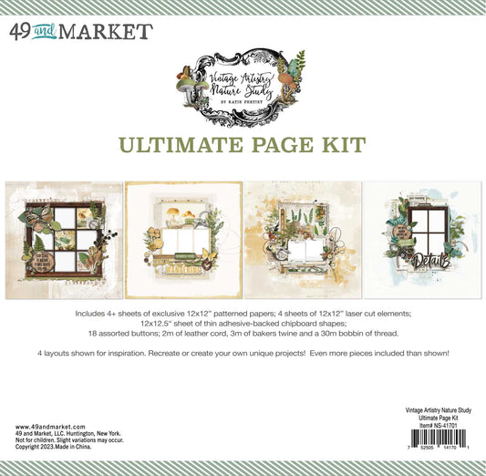 49 & Market Vintage Artistry- Nature Study Ultimate Page Kit