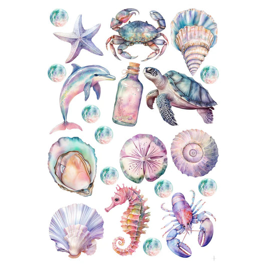 SSC - Ocean Serenity 12x12 Scrapbook Paper and Embellishment Kit