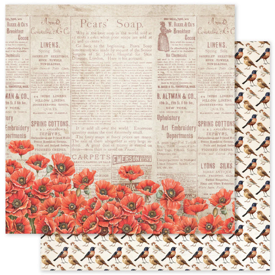 Paper Rose Studios - Poppy Garden Basics - Paper D