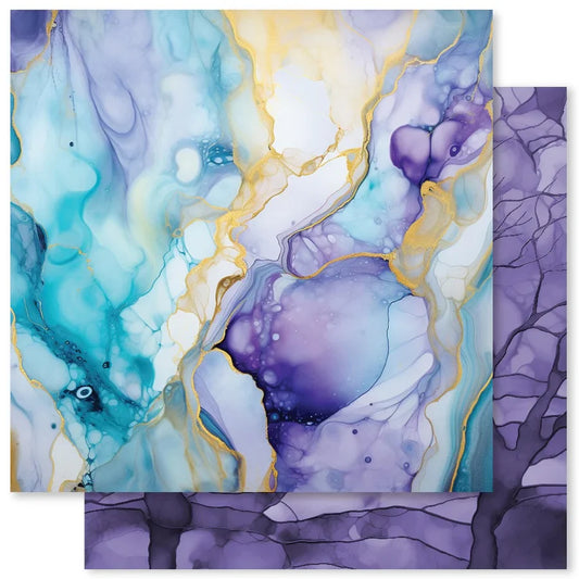 Paper Rose Studios - Inky Colour "D" 12x12 Paper