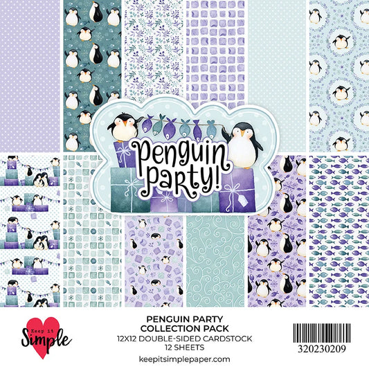 Keep It Simple Paper Crafts - Penguin Party 12x12 Double-Sided Paper