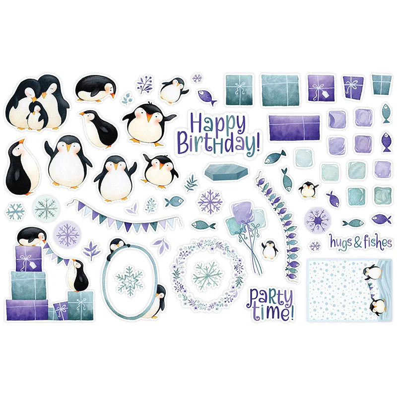 Keep It Simple Paper Crafts - Penguin Party Die Cut Pieces