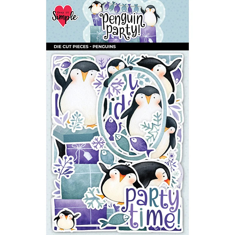 Keep It Simple Paper Crafts - Penguin Party Die Cut Pieces