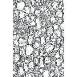 Sizzix- Texture Fade Mini Embossing Folder- Cobblestone