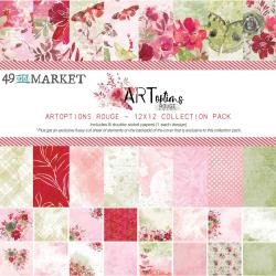 49 & Market-ARToptions Rouge Collection-12x12 Paper Pack