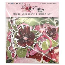 49 & Market-ARToptions Rouge Chipboard Set