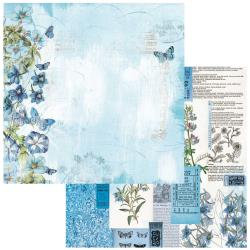 Spectrum Gardenia Collection - 12 x 12 Double Sided Paper - Classics - Blue Persuasion