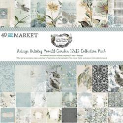 49 & Market -Vintage Artistry Moonlit Garden Collection-12x12 Paper Pack