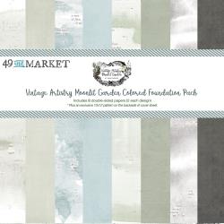 49 & Market-Vintage Artistry Moonlit Garden- Foundation 12x12 Paper Pack