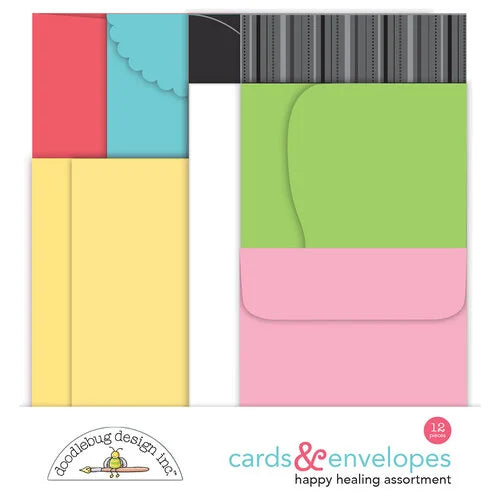 Doodlebug Design- Happy Healing Cards & Envelopes