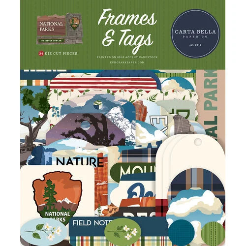 Carta Bella - National Parks Frames & Tags