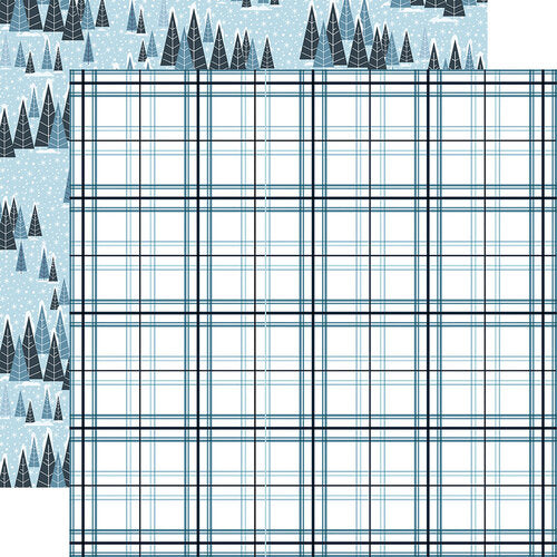 Echo Park - Cold Plaid 12x12 Paper