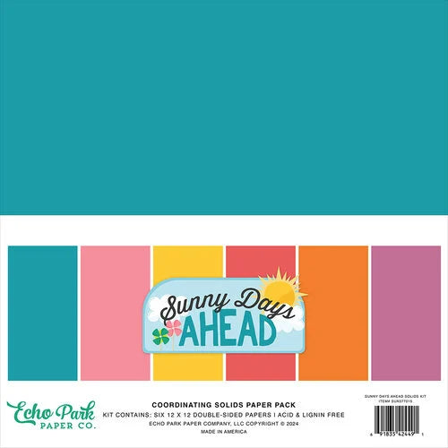 Echo Park- Sunny Days ahead- Coordinating Cardstock