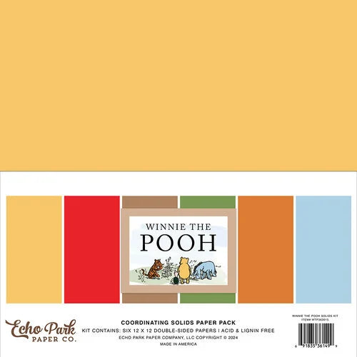 Echo Park- Winnie The Pooh-Solids Kit