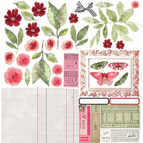 49 & Market-ARToptions Rouge Collection-12x12 Paper Pack