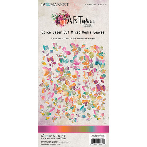 49 & Market-ARToptions Spice Collection- Spice Laser Cut Mixed Media Leaves