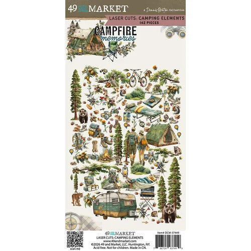 49 & Market - Campfire Memories - Laser Cut Camping Elements