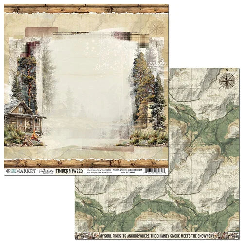 49 & Market - Timber & Tweed - Wooded Forest 12x12