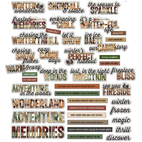 49 & Market - Timber & Tweed - Chipboard Sentiments