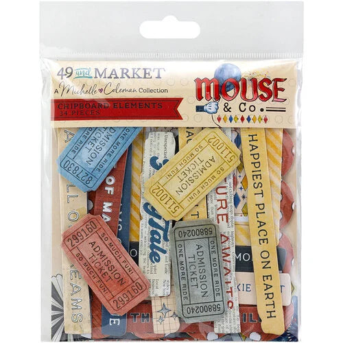 49 & Market - Mouse & Co. Chipboard Elements