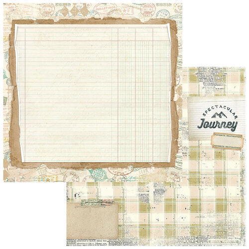 49 & Market - Travel Diaries - Journey 12x12 Cardstock