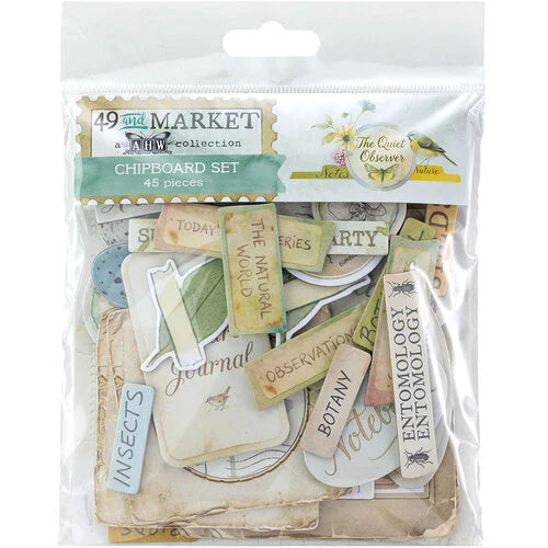 49 & Market - The Quiet Observer Chipboard Set
