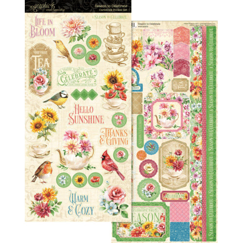 Graphic 45 - Season To Celebrate - Cardstock Sticker Set
