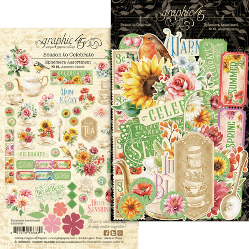 Graphic 45 - Season To Celebrate - Ephemera Set