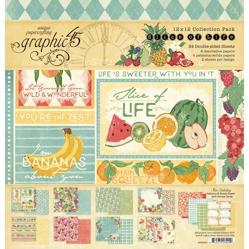 Graphic 45 - Slice of Life 12x12 Collection Pack