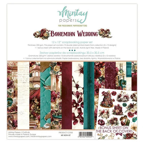 Mintay Papers-Bohemian Wedding 12x12 Paper Set