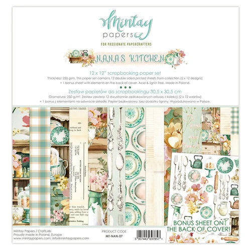 Mintay Papers- Nana's Kitchen 12x12 Paper Set