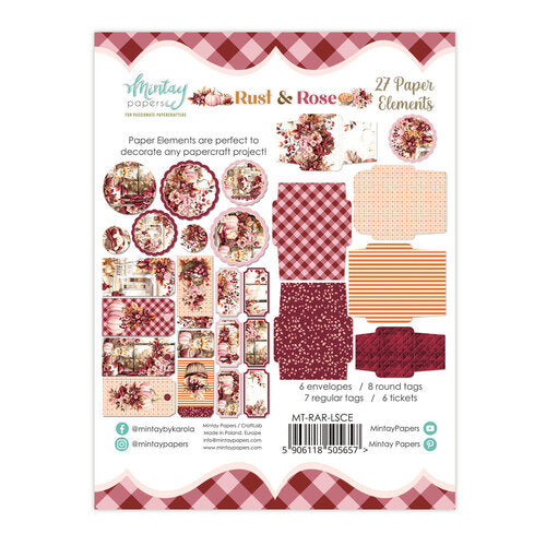 Mintay Papers - Rust & Rose Paper Elements