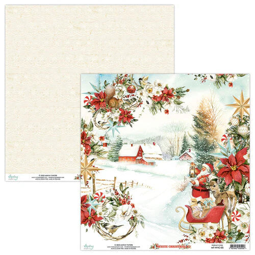 Mintay Papers - White Christmas #3 12x12 Paper