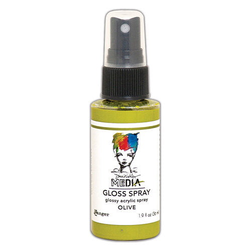 Dina Wakley-Gloss Spray- Olive