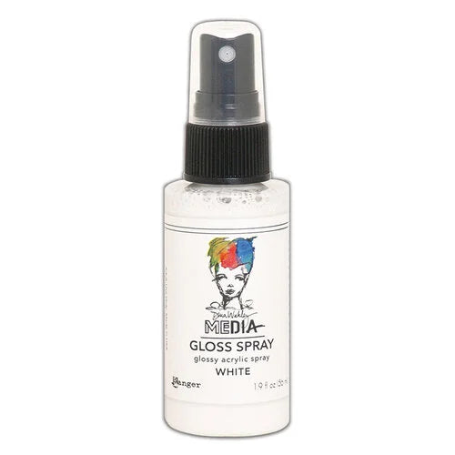 Dina Wakley-Gloss Spray- White