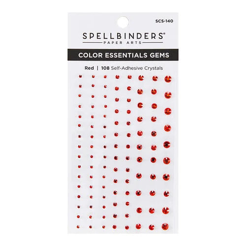 Spellbinders- Color Essentials Gems-Red