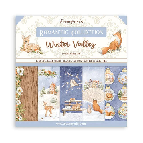 Stamperia- Romantic Collection- Winter Valley 12x12