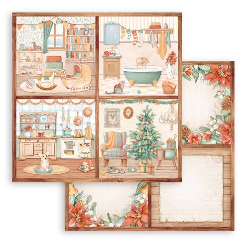 Stamperia-All Around Christmas -12x12 Paper Pad