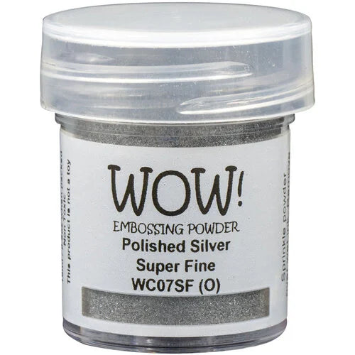 WOW! Embossing Powder- Super Fine-Polished Silver