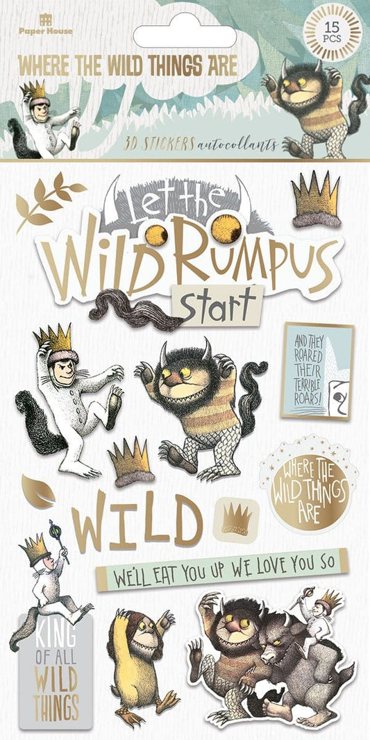 Where The Wild Things Are- Dimensional Stickers