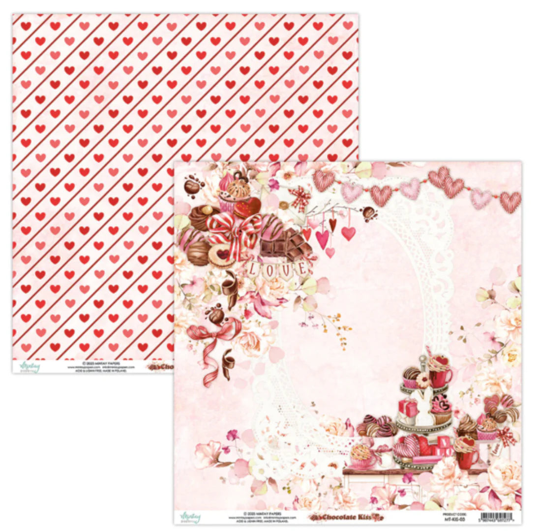 Mintay Paper-Chocolate Kisses 12x12 Paper Pack