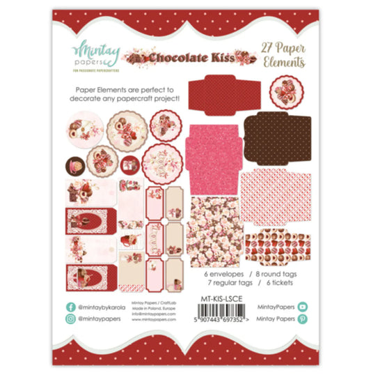 Mintay Paper-Chocolate Kisses Paper Elements