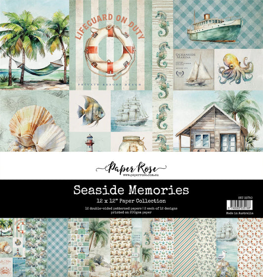 Paper Rose Studio - Seaside Memories 12x12 Paper Collection