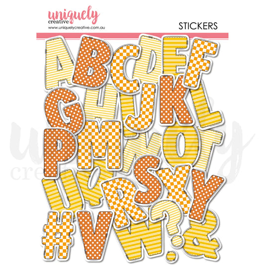 Uniquely Creative - Written In The Stars Chipboard Alpha Stickers
