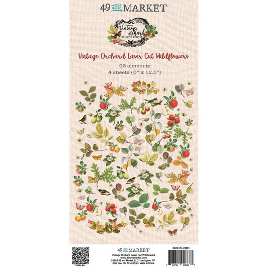 49 & Market- Vintage Orchard Laser Cut Wildflowers